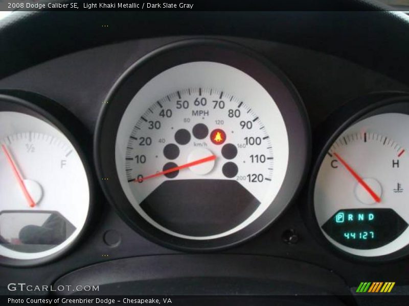 Light Khaki Metallic / Dark Slate Gray 2008 Dodge Caliber SE