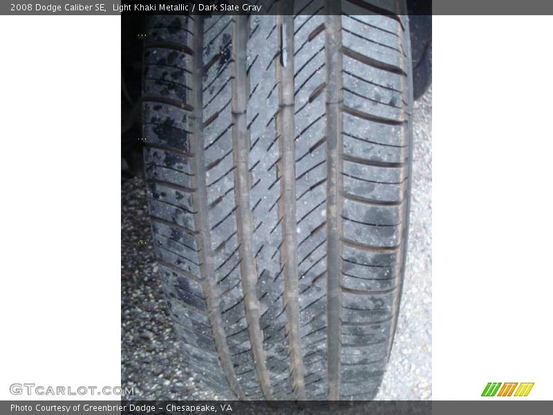 Light Khaki Metallic / Dark Slate Gray 2008 Dodge Caliber SE