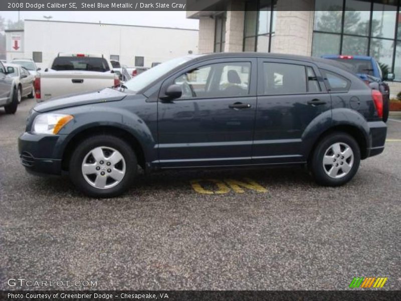 Steel Blue Metallic / Dark Slate Gray 2008 Dodge Caliber SE