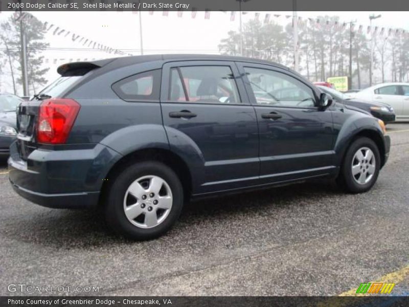 Steel Blue Metallic / Dark Slate Gray 2008 Dodge Caliber SE