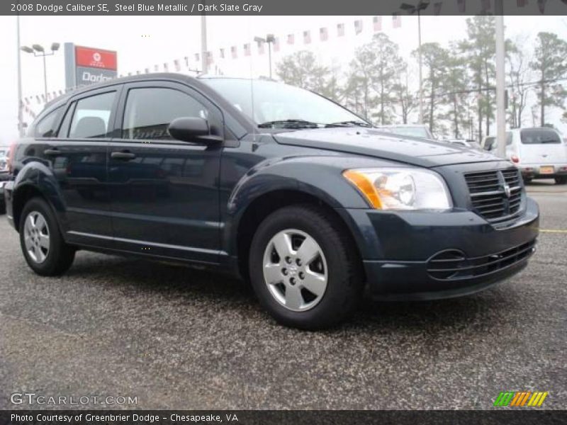 Steel Blue Metallic / Dark Slate Gray 2008 Dodge Caliber SE