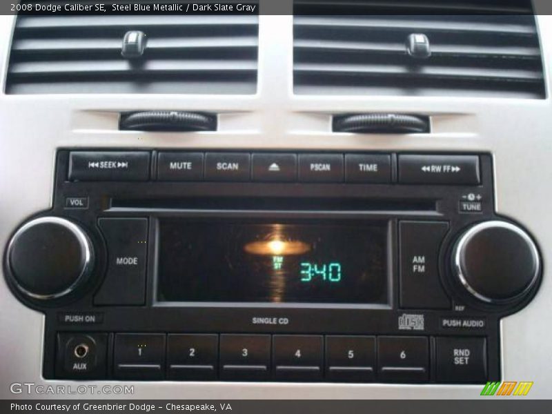 Steel Blue Metallic / Dark Slate Gray 2008 Dodge Caliber SE
