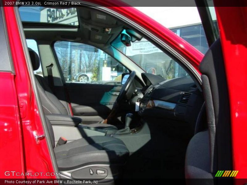 Crimson Red / Black 2007 BMW X3 3.0si