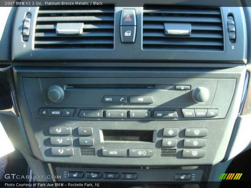 Platinum Bronze Metallic / Black 2007 BMW X3 3.0si