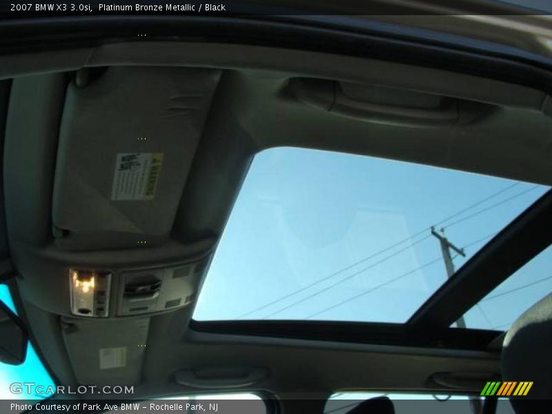Platinum Bronze Metallic / Black 2007 BMW X3 3.0si