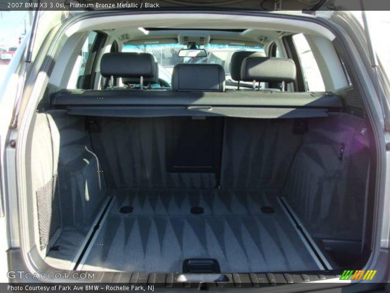 Platinum Bronze Metallic / Black 2007 BMW X3 3.0si