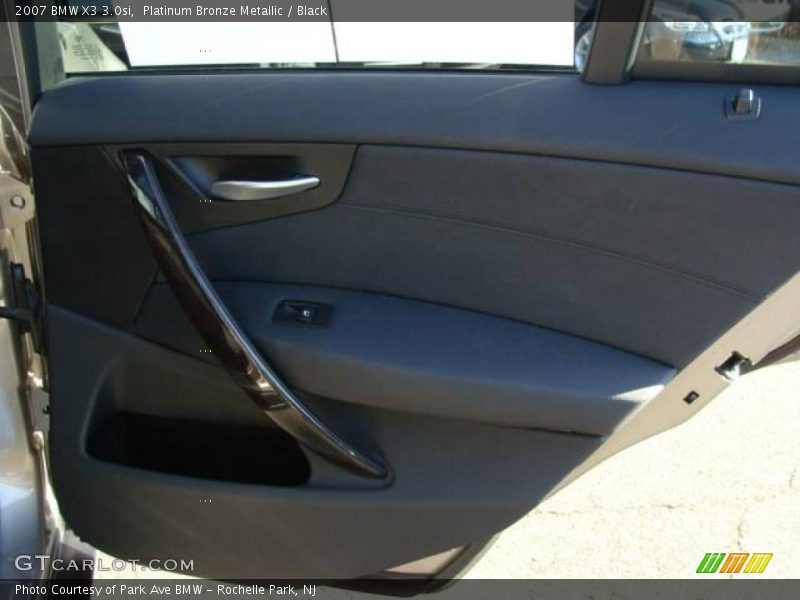 Platinum Bronze Metallic / Black 2007 BMW X3 3.0si