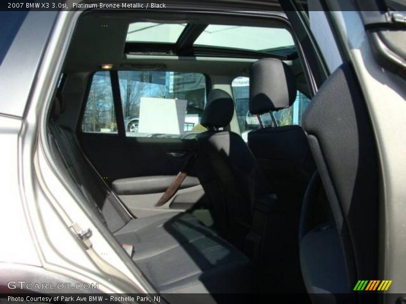 Platinum Bronze Metallic / Black 2007 BMW X3 3.0si