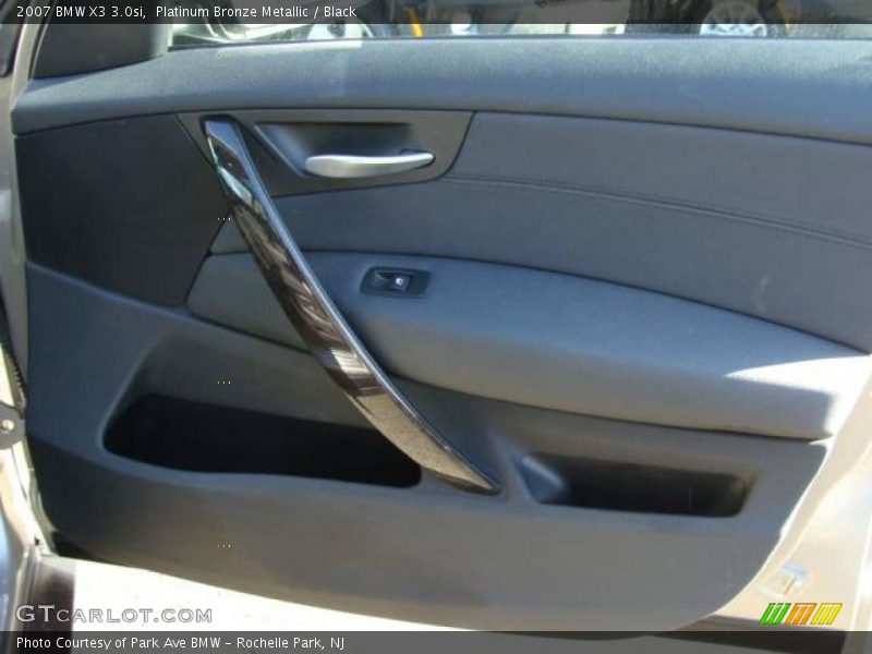 Platinum Bronze Metallic / Black 2007 BMW X3 3.0si