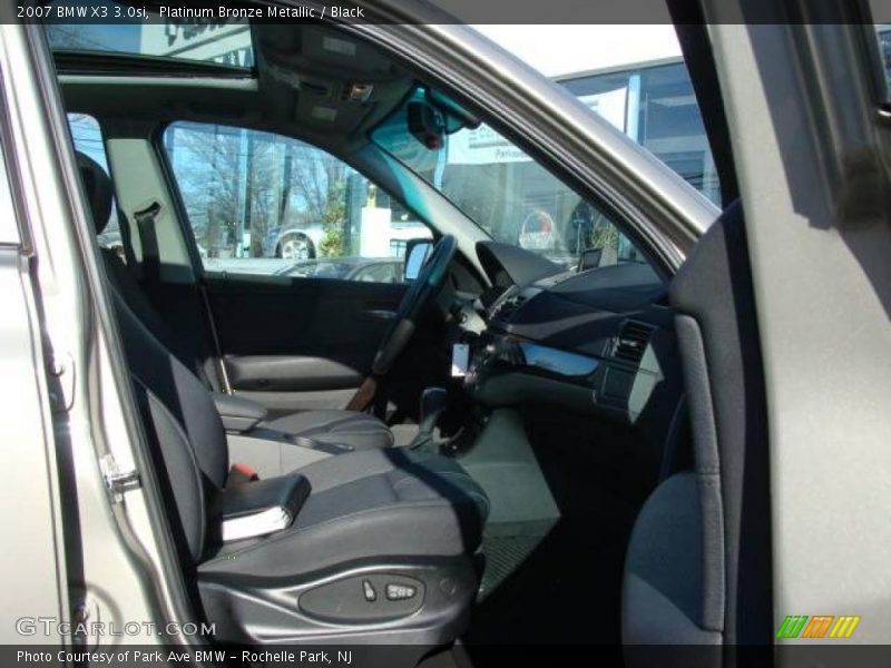 Platinum Bronze Metallic / Black 2007 BMW X3 3.0si