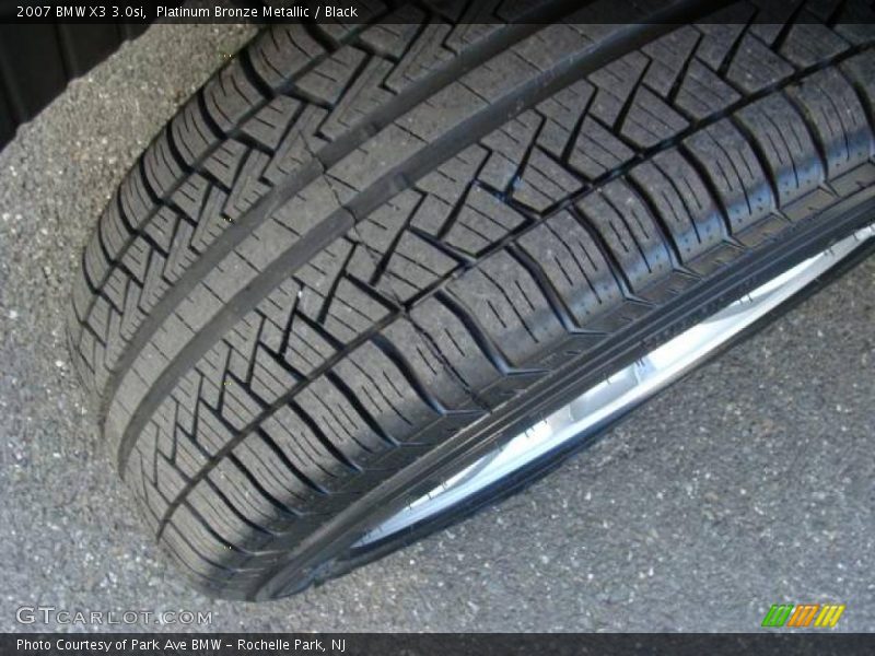 Platinum Bronze Metallic / Black 2007 BMW X3 3.0si