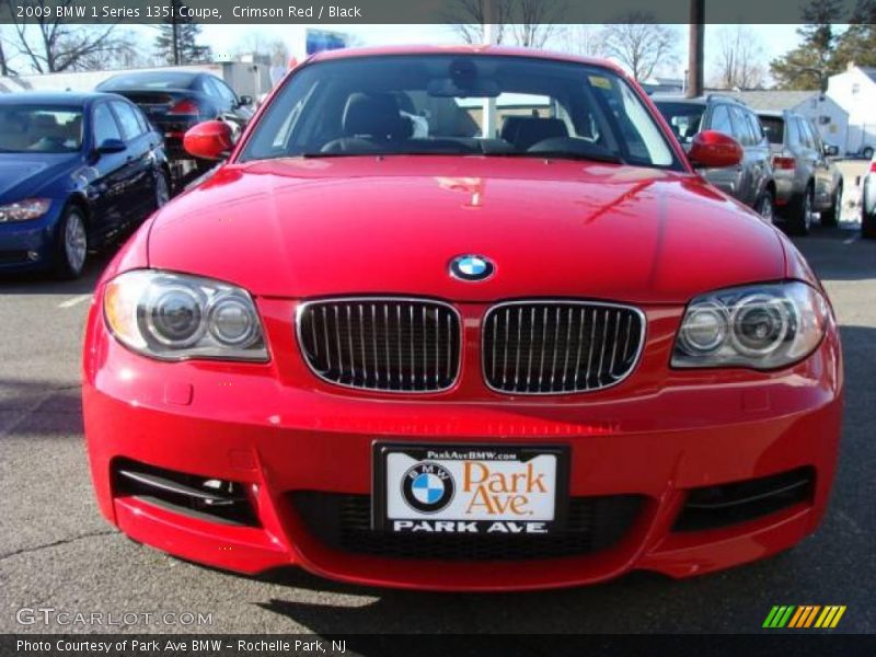 Crimson Red / Black 2009 BMW 1 Series 135i Coupe