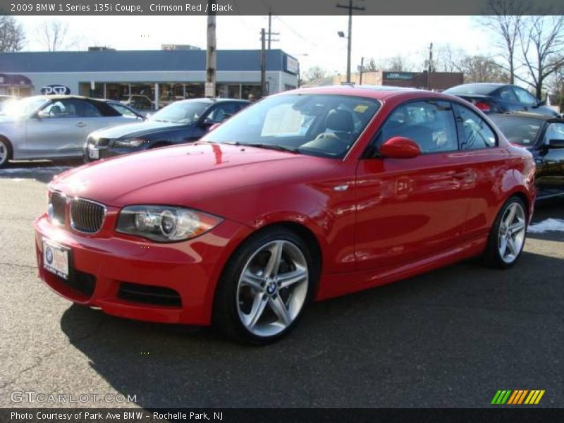 Crimson Red / Black 2009 BMW 1 Series 135i Coupe