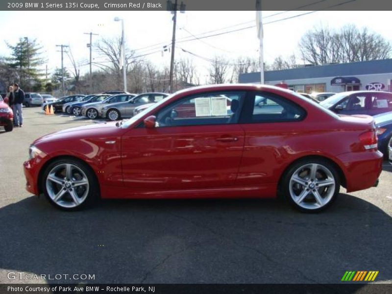 Crimson Red / Black 2009 BMW 1 Series 135i Coupe