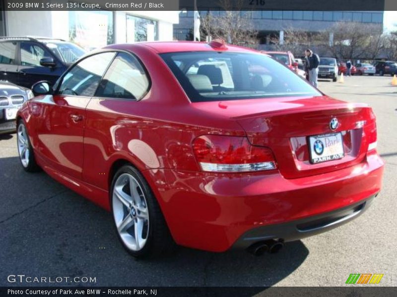 Crimson Red / Black 2009 BMW 1 Series 135i Coupe