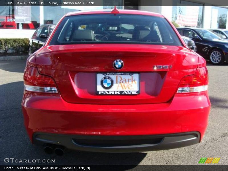 Crimson Red / Black 2009 BMW 1 Series 135i Coupe