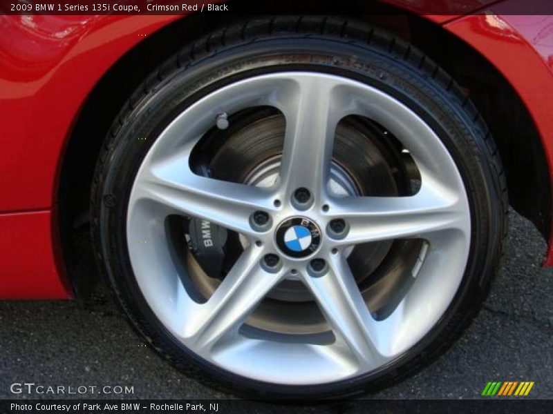 Crimson Red / Black 2009 BMW 1 Series 135i Coupe