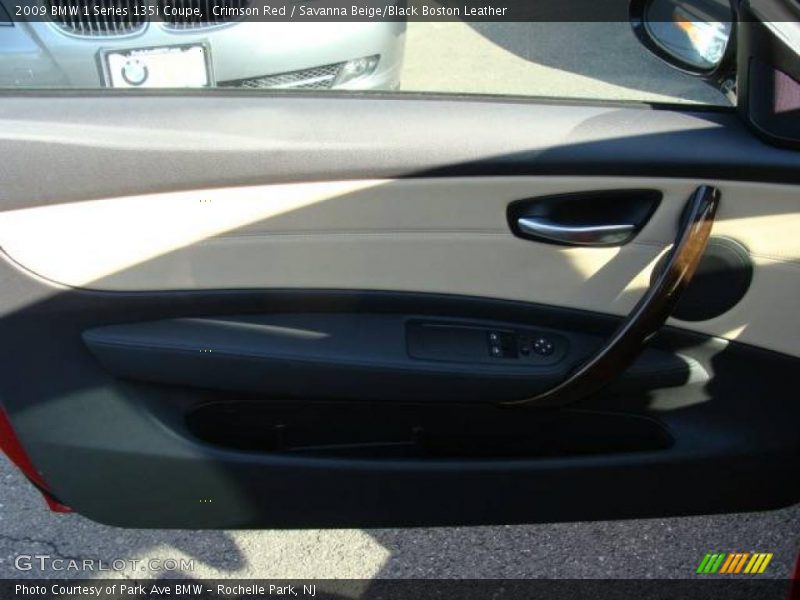 Crimson Red / Savanna Beige/Black Boston Leather 2009 BMW 1 Series 135i Coupe