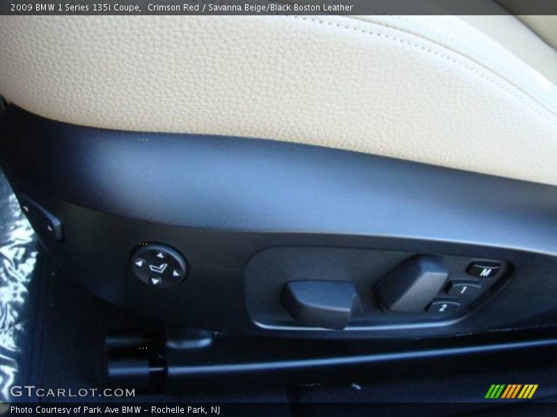 Crimson Red / Savanna Beige/Black Boston Leather 2009 BMW 1 Series 135i Coupe