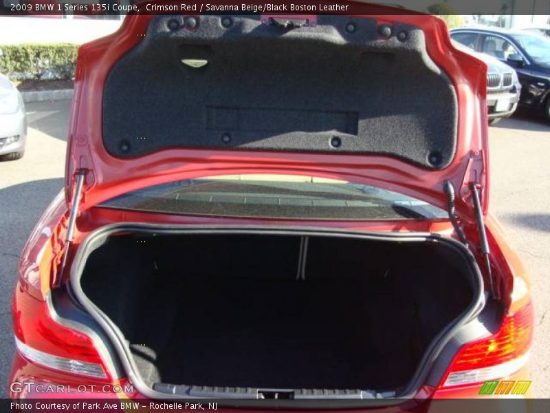 Crimson Red / Savanna Beige/Black Boston Leather 2009 BMW 1 Series 135i Coupe