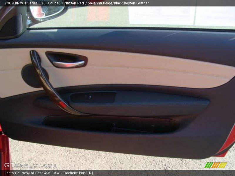 Crimson Red / Savanna Beige/Black Boston Leather 2009 BMW 1 Series 135i Coupe