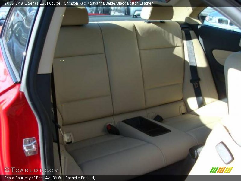 Crimson Red / Savanna Beige/Black Boston Leather 2009 BMW 1 Series 135i Coupe