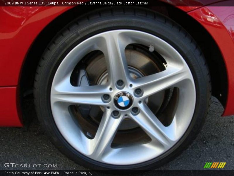 Crimson Red / Savanna Beige/Black Boston Leather 2009 BMW 1 Series 135i Coupe