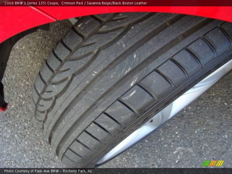Crimson Red / Savanna Beige/Black Boston Leather 2009 BMW 1 Series 135i Coupe