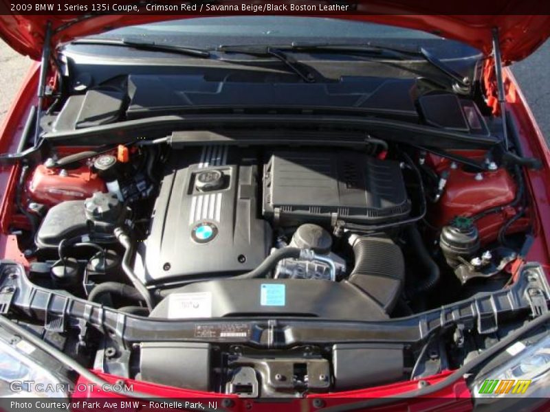 Crimson Red / Savanna Beige/Black Boston Leather 2009 BMW 1 Series 135i Coupe