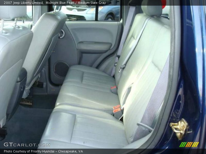 Midnight Blue Pearl / Medium Slate Gray 2007 Jeep Liberty Limited