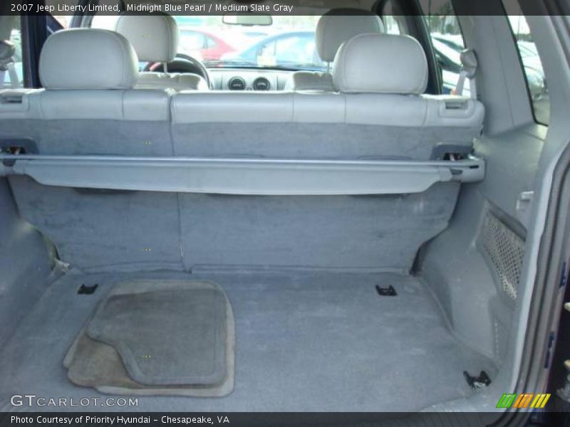 Midnight Blue Pearl / Medium Slate Gray 2007 Jeep Liberty Limited
