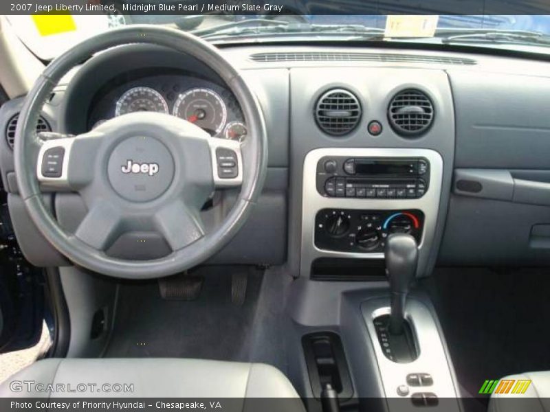 Midnight Blue Pearl / Medium Slate Gray 2007 Jeep Liberty Limited