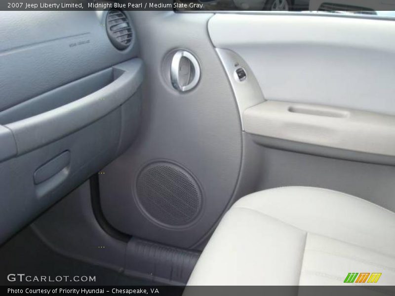 Midnight Blue Pearl / Medium Slate Gray 2007 Jeep Liberty Limited