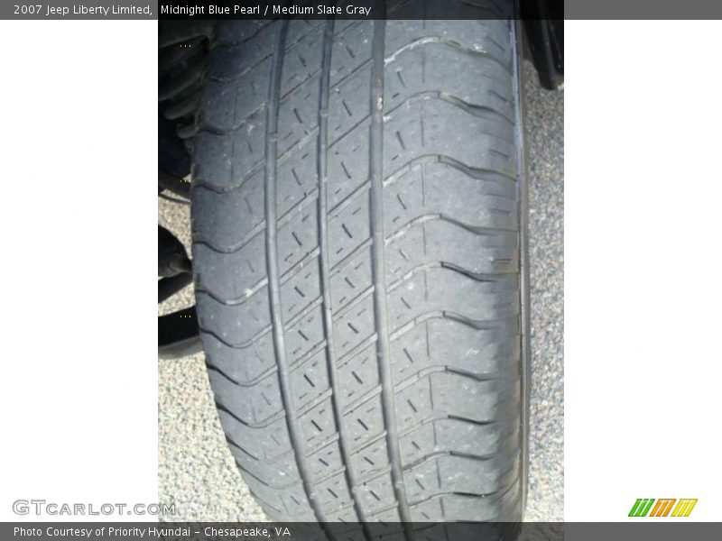 Midnight Blue Pearl / Medium Slate Gray 2007 Jeep Liberty Limited
