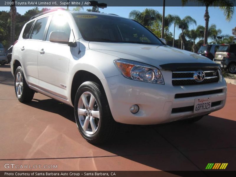 Super White / Ash 2008 Toyota RAV4 Limited V6