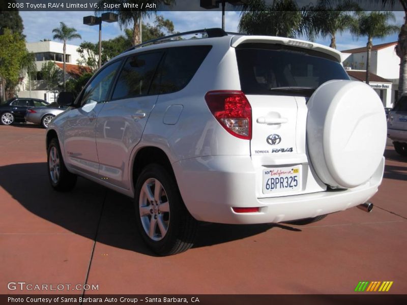 Super White / Ash 2008 Toyota RAV4 Limited V6