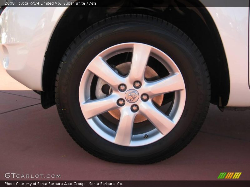 Super White / Ash 2008 Toyota RAV4 Limited V6