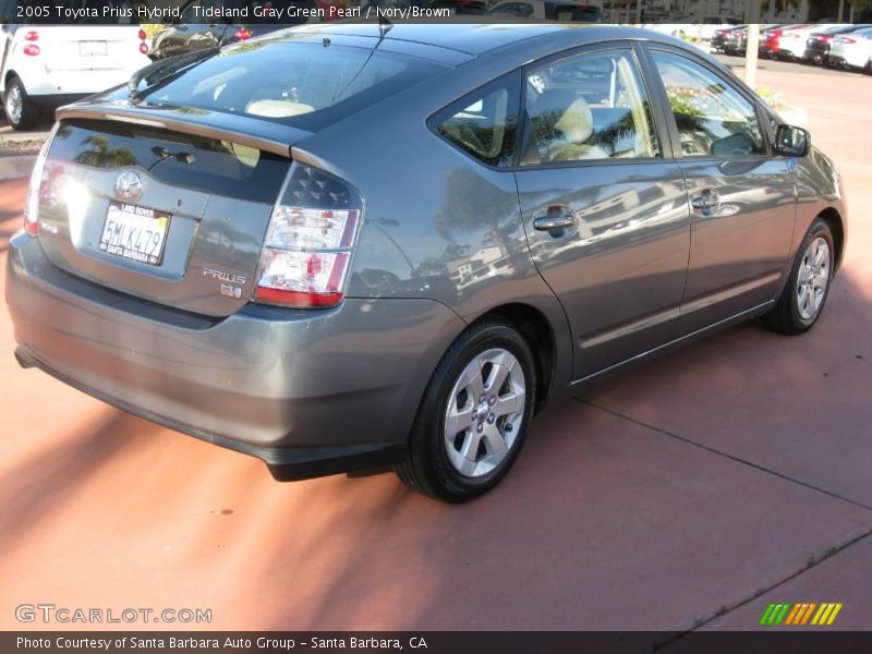 Tideland Gray Green Pearl / Ivory/Brown 2005 Toyota Prius Hybrid