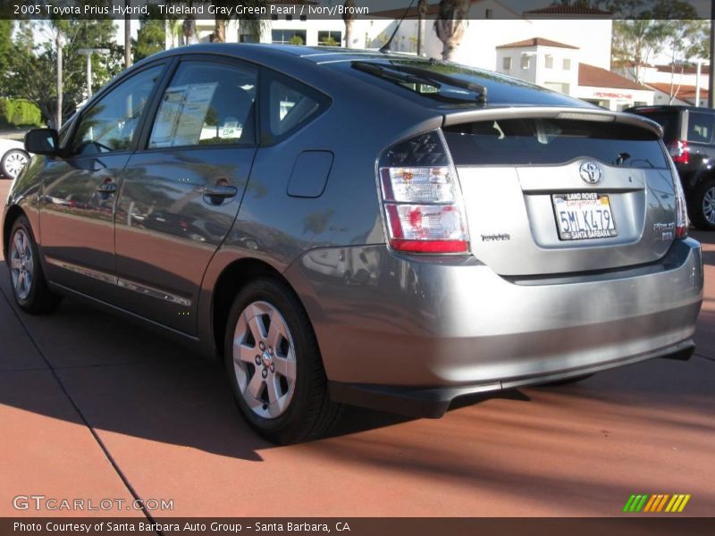 Tideland Gray Green Pearl / Ivory/Brown 2005 Toyota Prius Hybrid