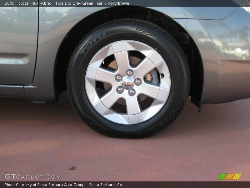 Tideland Gray Green Pearl / Ivory/Brown 2005 Toyota Prius Hybrid