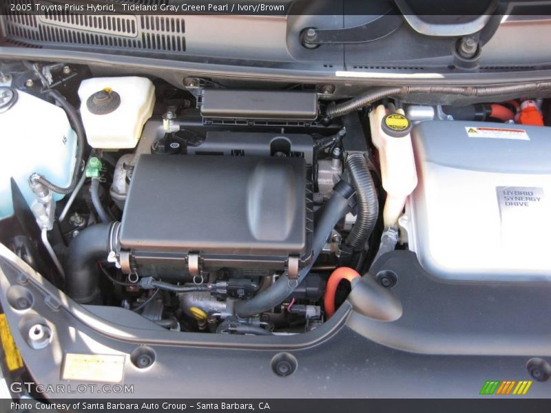 Tideland Gray Green Pearl / Ivory/Brown 2005 Toyota Prius Hybrid