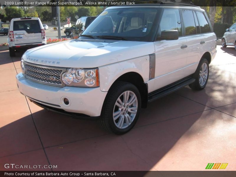 Alaska White / Ivory/Jet Black 2009 Land Rover Range Rover Supercharged
