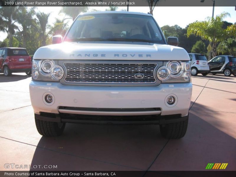 Alaska White / Ivory/Jet Black 2009 Land Rover Range Rover Supercharged