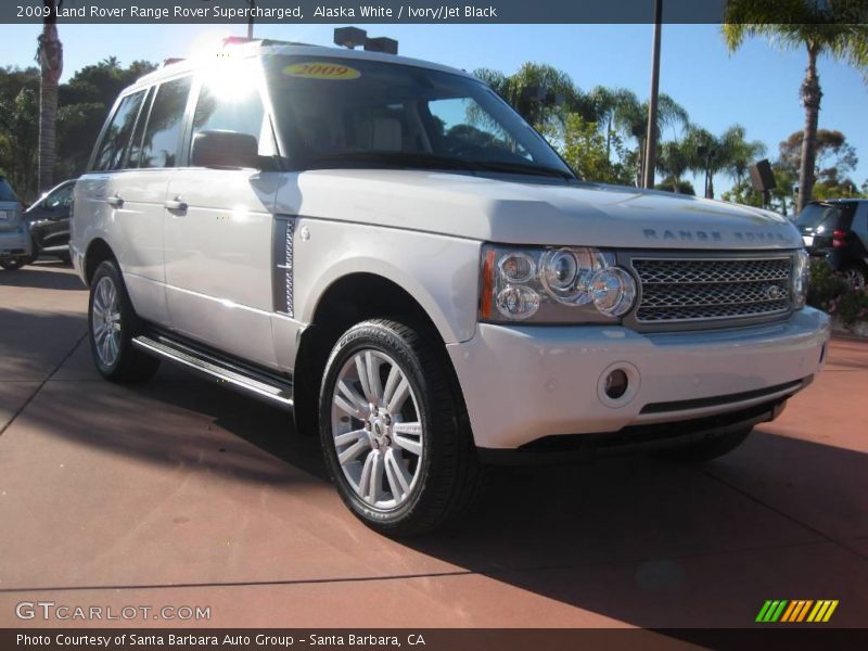 Alaska White / Ivory/Jet Black 2009 Land Rover Range Rover Supercharged