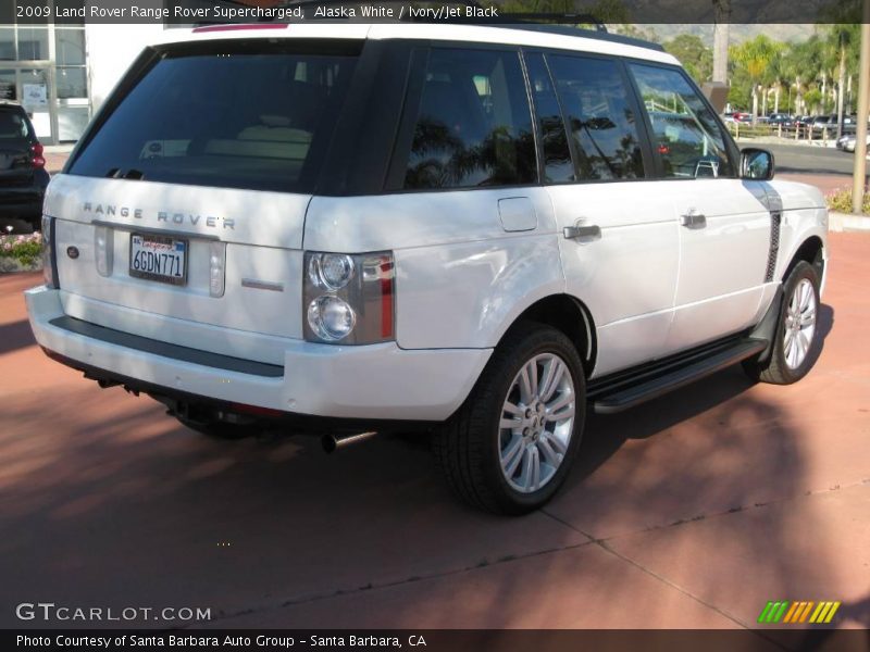 Alaska White / Ivory/Jet Black 2009 Land Rover Range Rover Supercharged