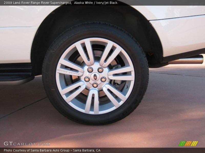 Alaska White / Ivory/Jet Black 2009 Land Rover Range Rover Supercharged