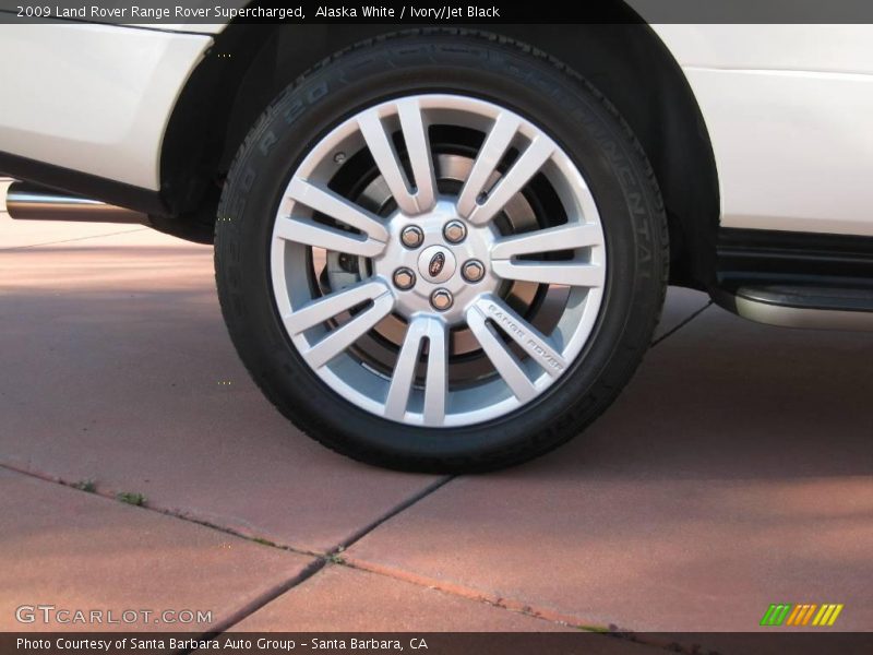 Alaska White / Ivory/Jet Black 2009 Land Rover Range Rover Supercharged