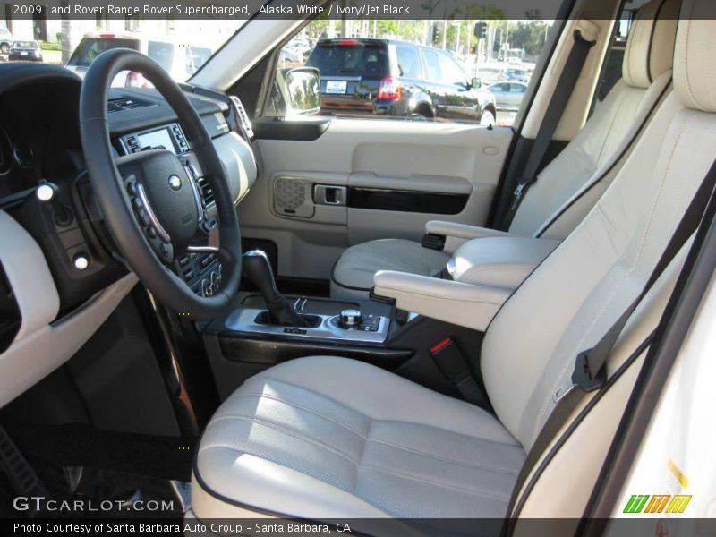 Alaska White / Ivory/Jet Black 2009 Land Rover Range Rover Supercharged