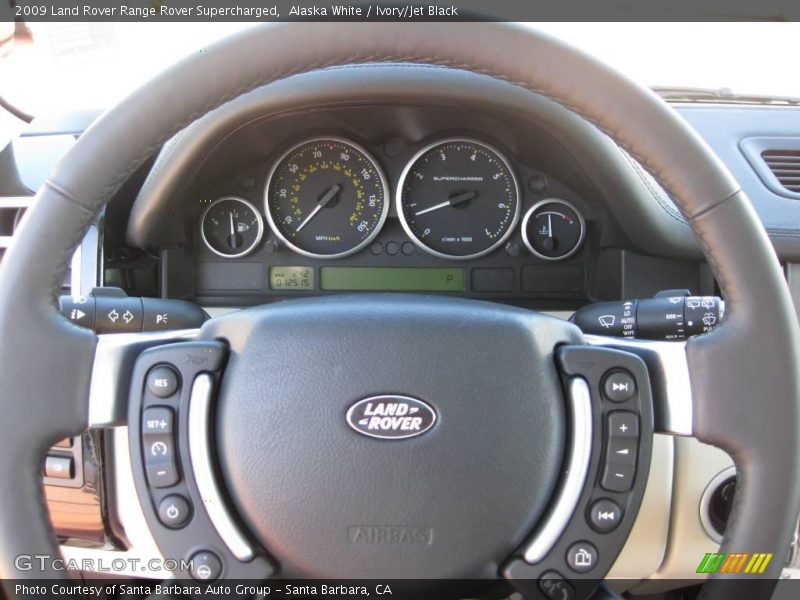 Alaska White / Ivory/Jet Black 2009 Land Rover Range Rover Supercharged