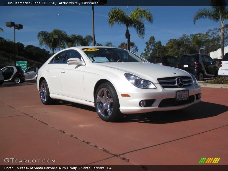 Arctic White / Cashmere 2009 Mercedes-Benz CLS 550